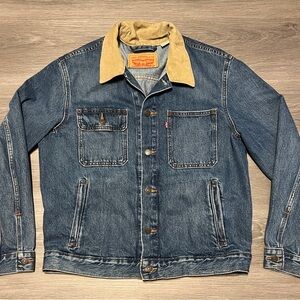 Levi's Lightweight Blue and Tan Shirt Jacket